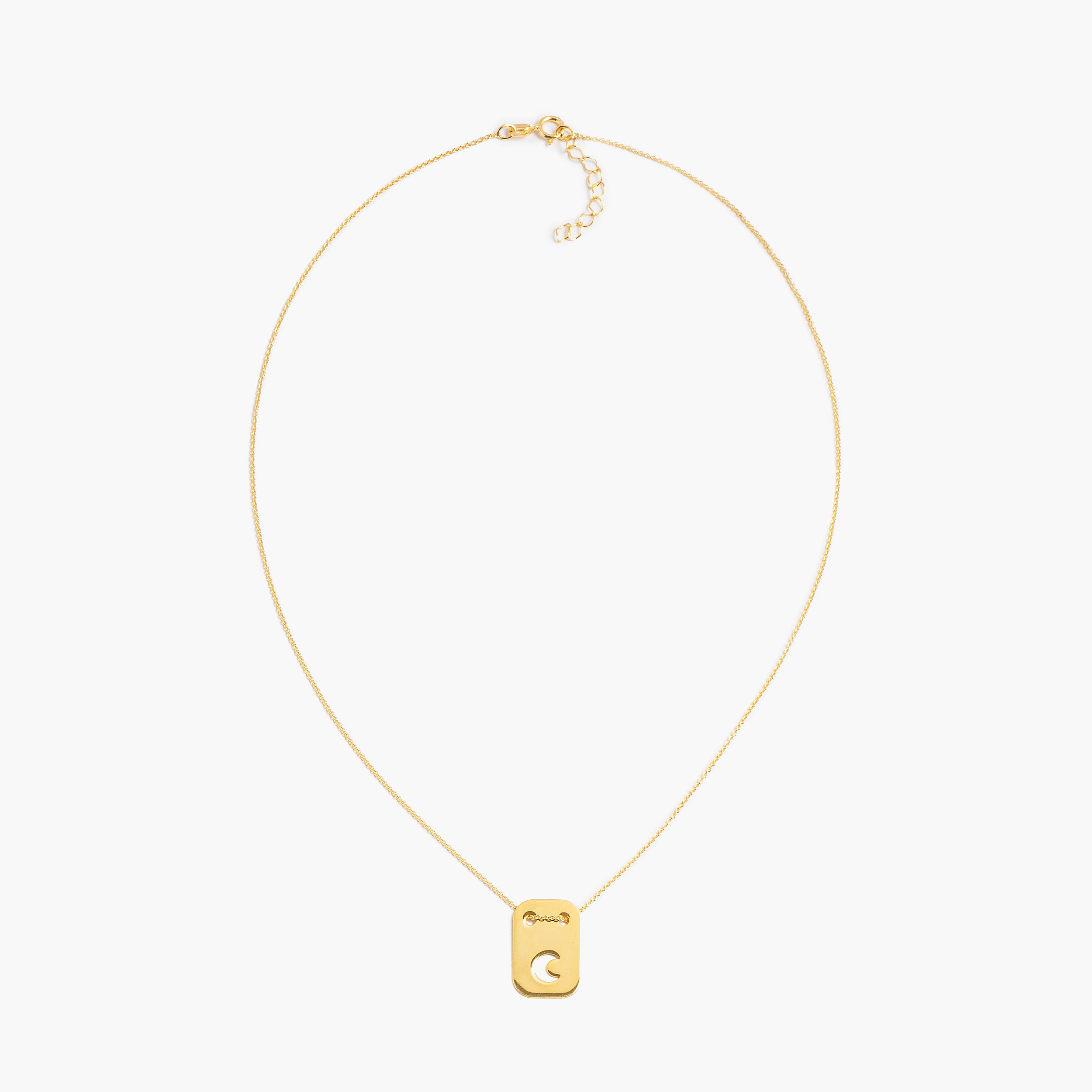 Ella and Rapha MOON collana luna argento placcato oro