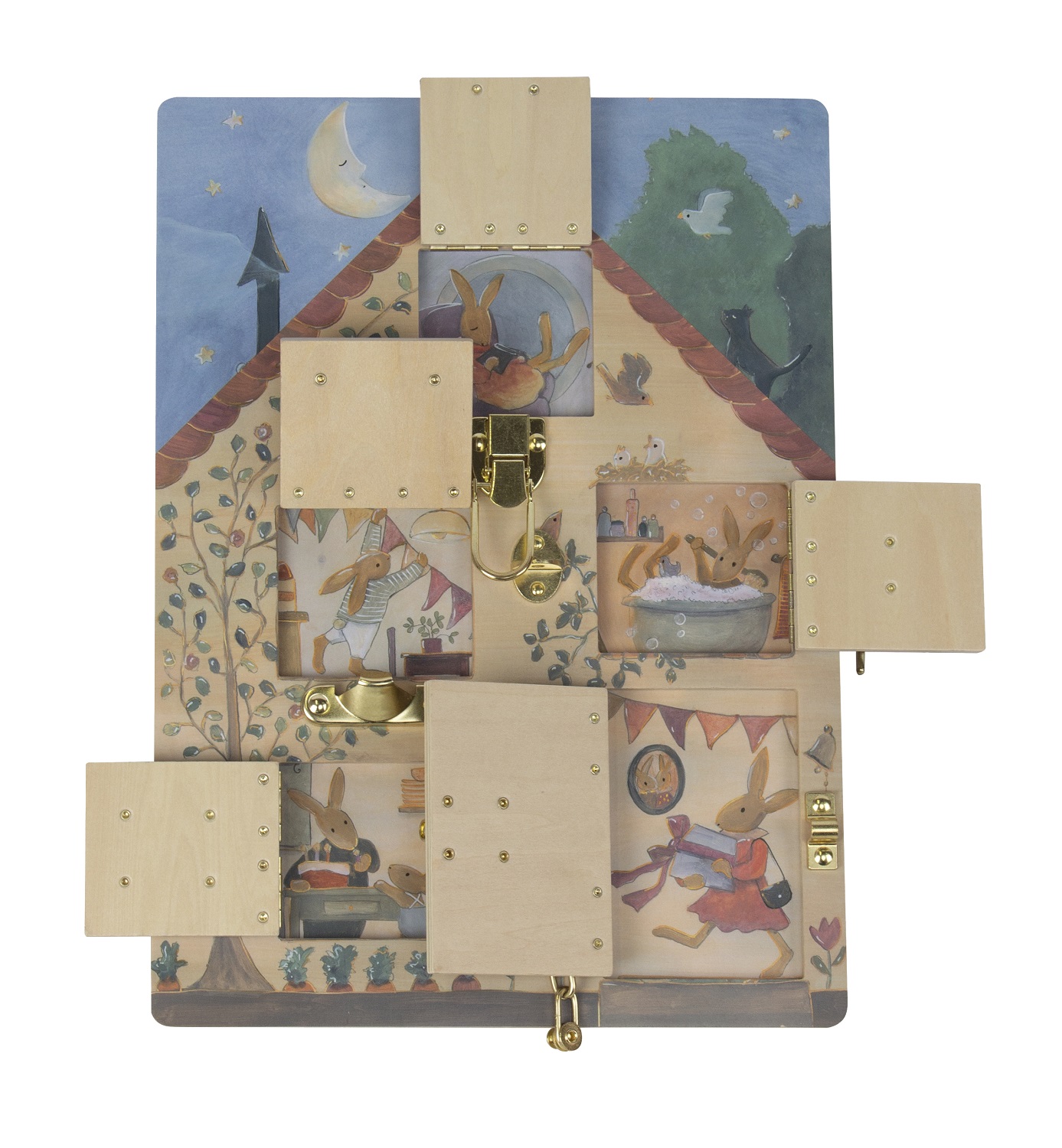 Egmont Toys Rabbit House tavola chiusure legno 40x30 manualità