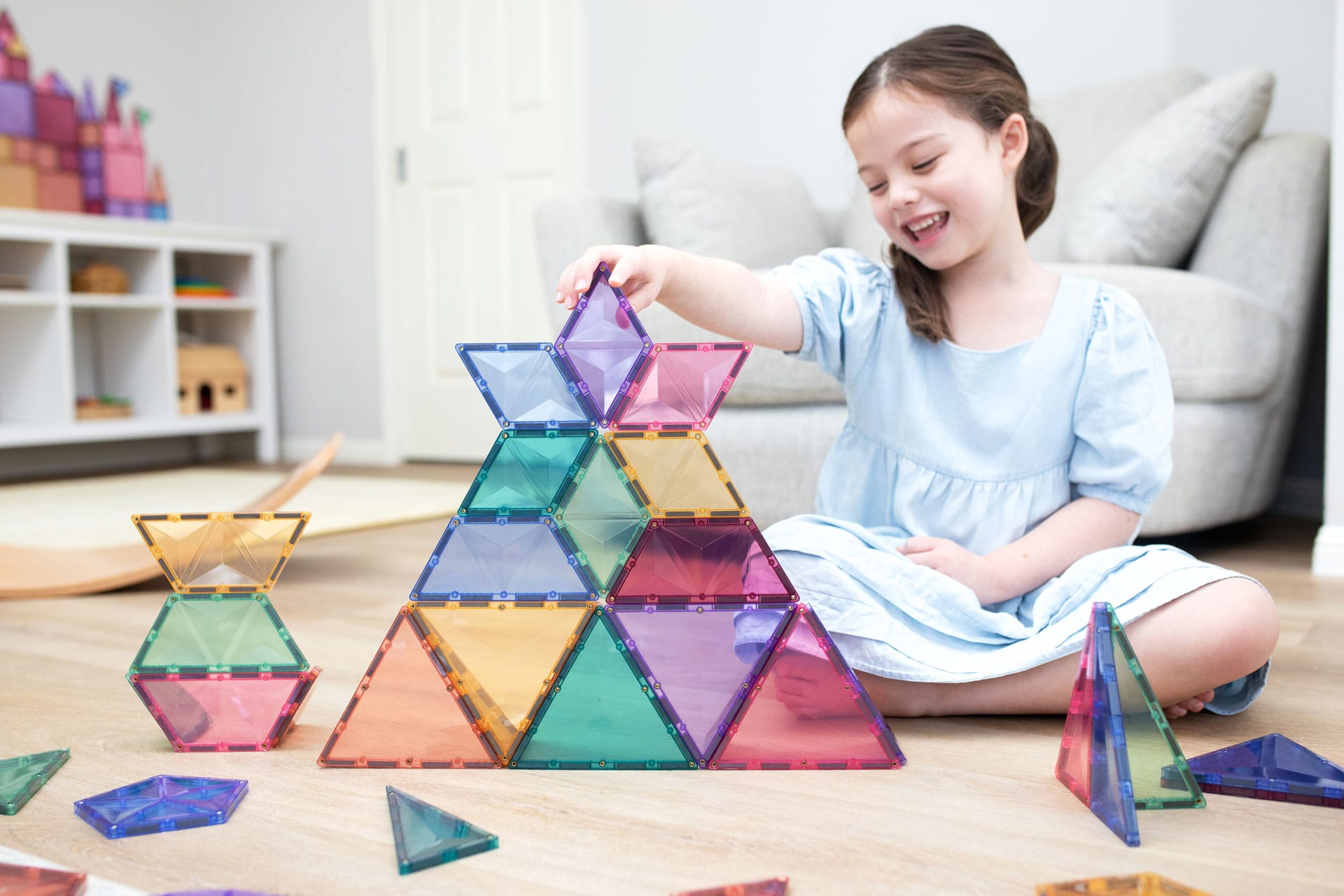 Connetix Pastel Shape Expansion costruzioni magnetiche 48 pezzi