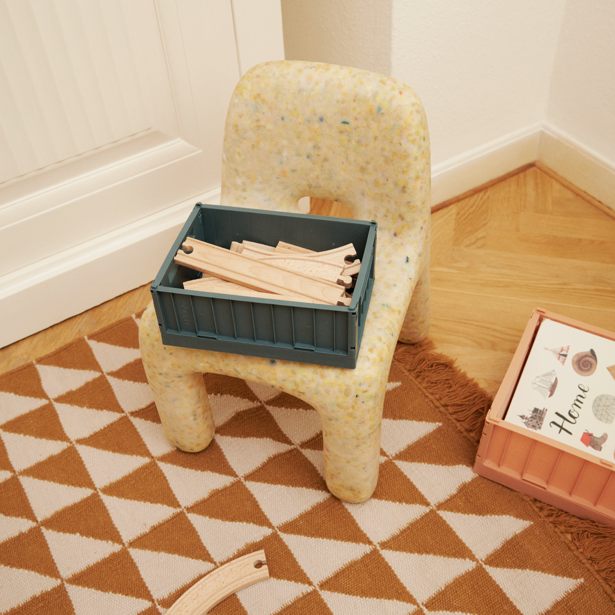 Liewood Weston Box S contenitore set 2 pezzi dove blue