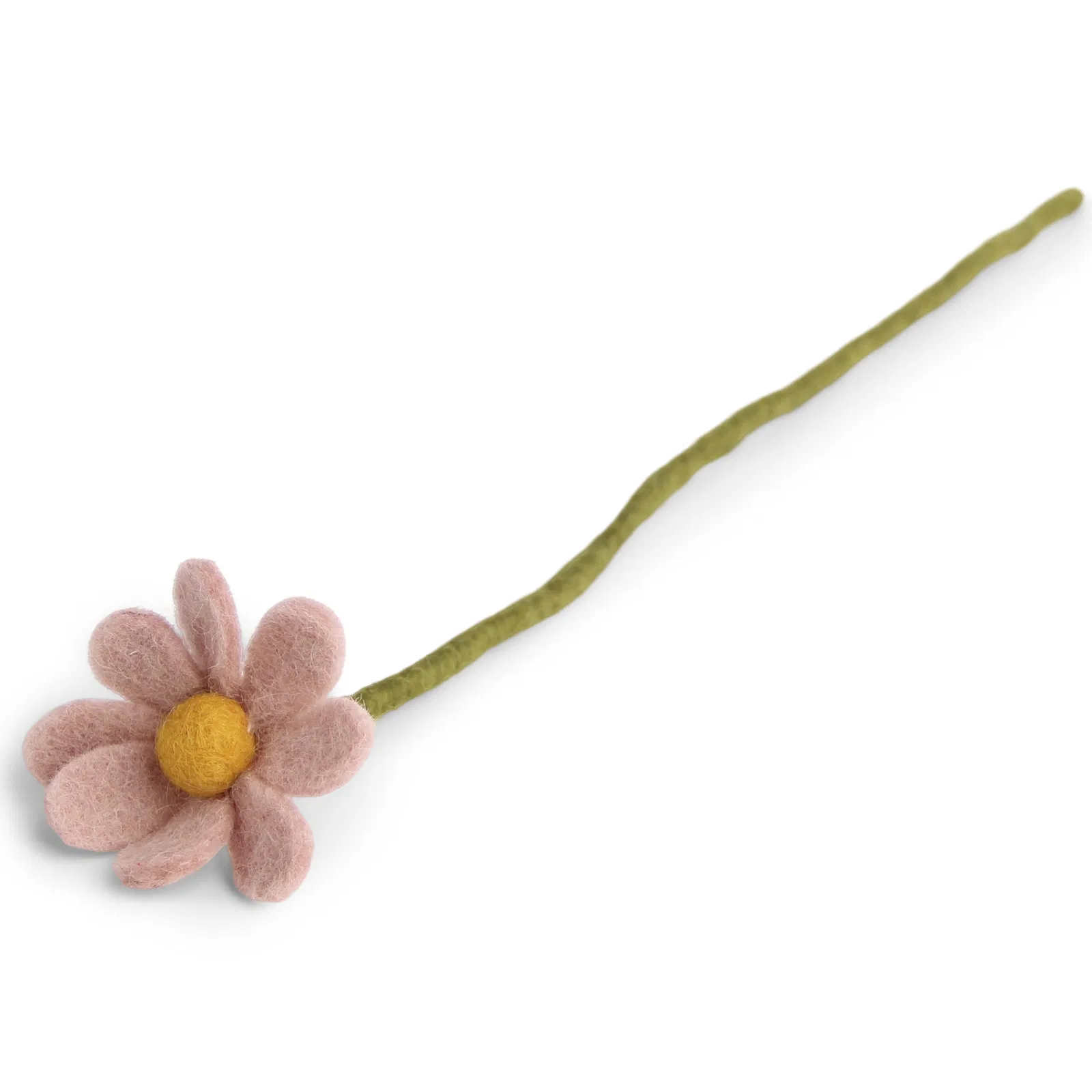Gry & Sif Anemone Rosa Piccola Fiore in Feltro Lana