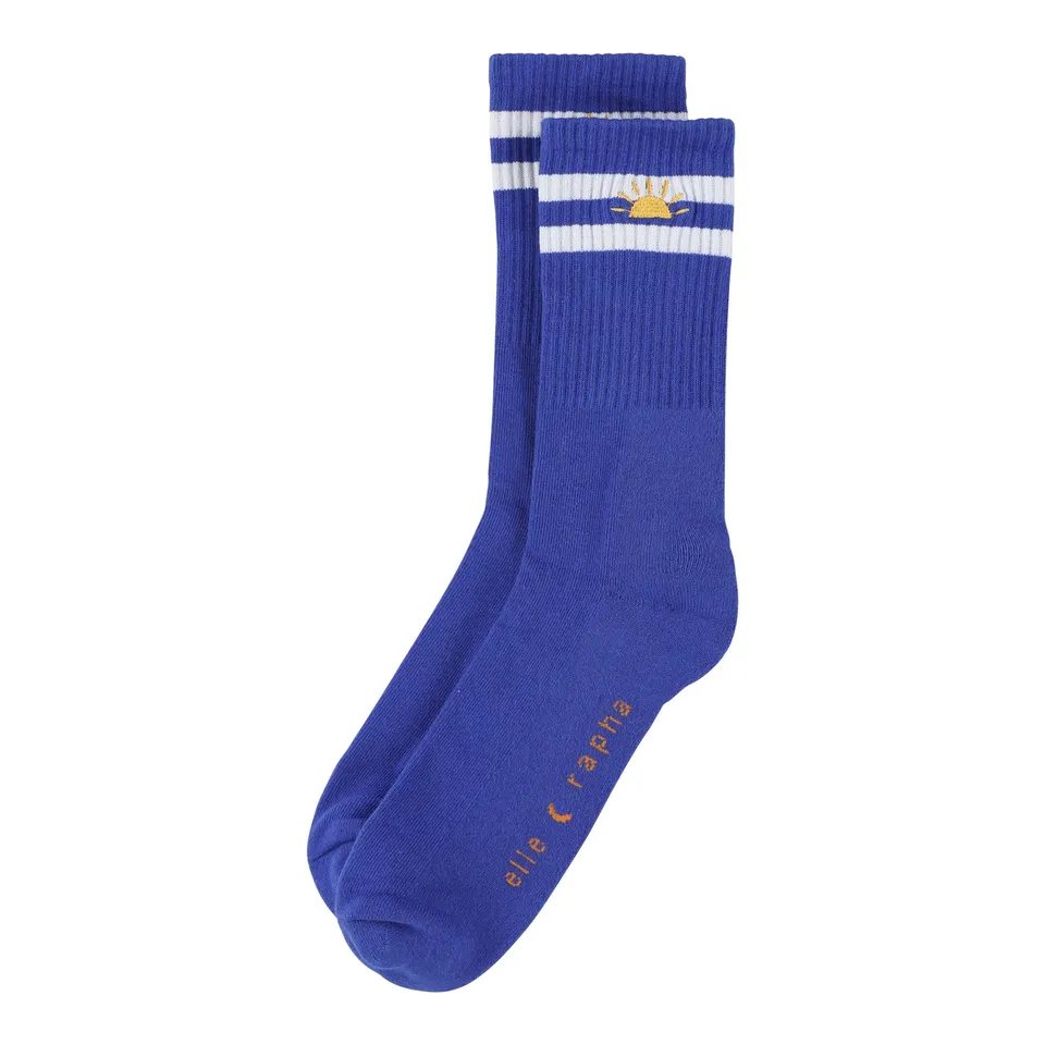 Ella and Rapha BLUE SUNRISE calzini blu cotone unisex