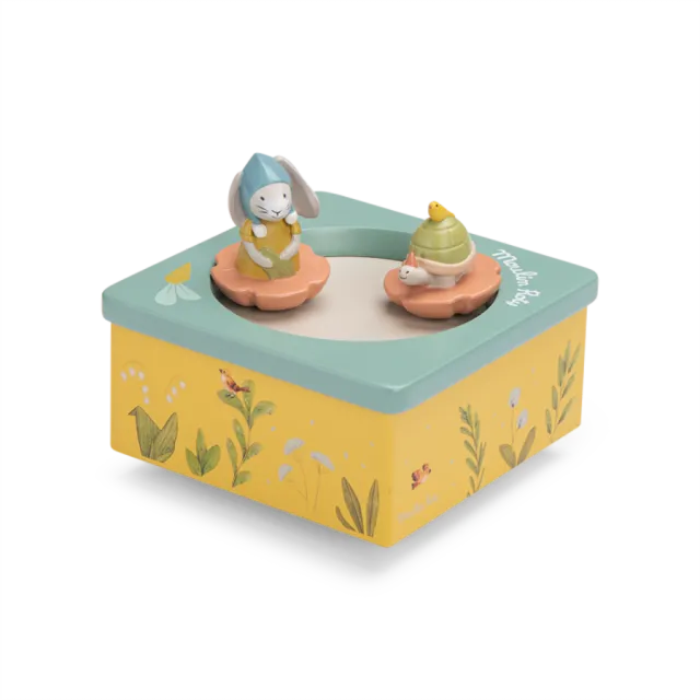 Moulin Roty Trois petits lapins carillon figure