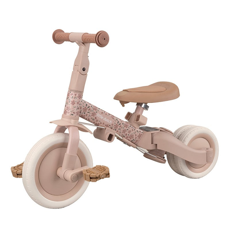 Little Dutch Triciclo Evolutivo Rosa Flowers 1-3 Anni
