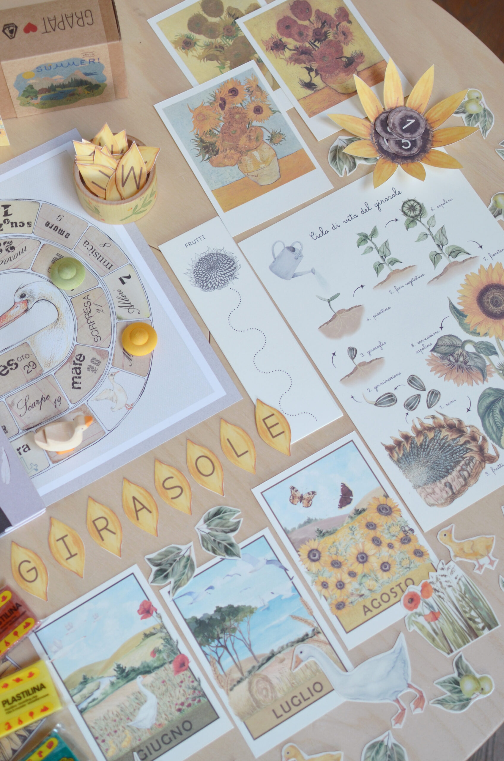 PlayKitBaboo Estate kit giochi libro semina girasole