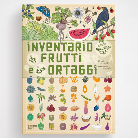 L'Ippocampo Inventario Illustrato Frutti e Ortaggi libro cartonato 6-9 anni
