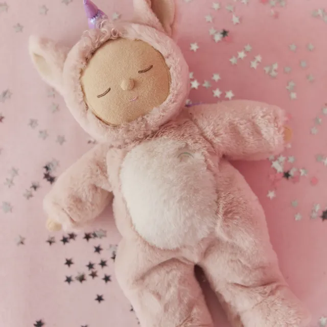 OlliElla Cozy Dinkums Unicorn Sugarpie Pink bambola rosa