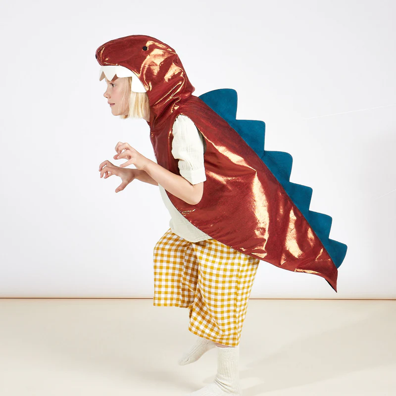 Meri Meri Dinosaur costume mantello dinosauro 3-6 anni cangiante
