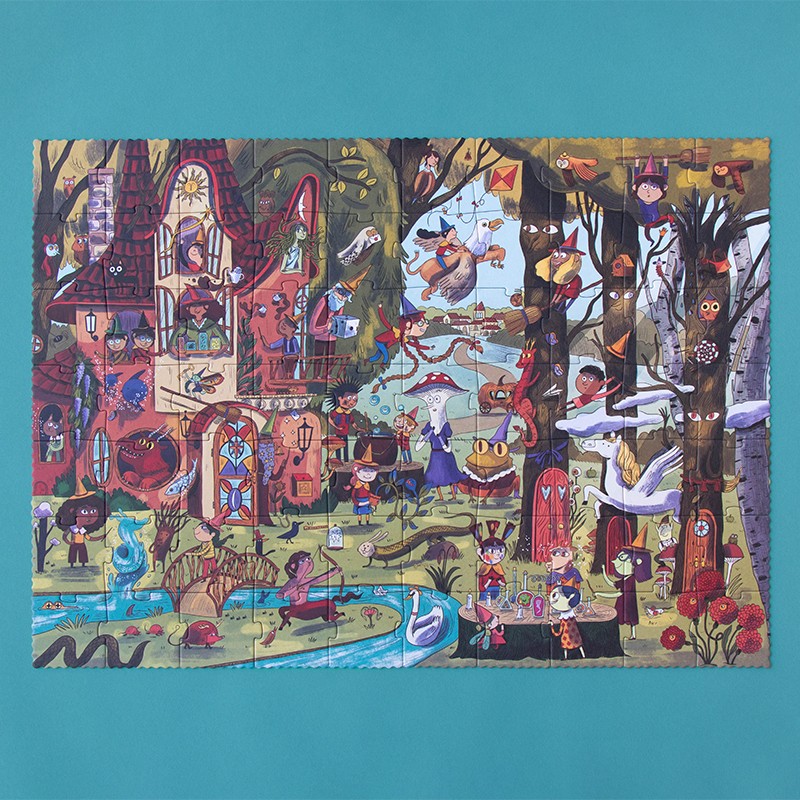 Londji Magic World puzzle 70 pezzi osservazione foresta 67x48 cm