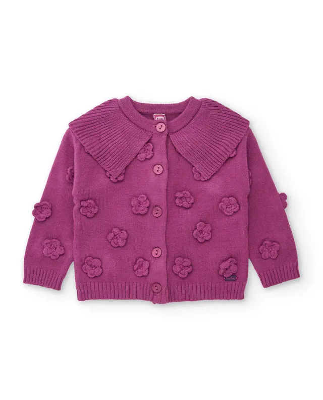 Tuc Tuc Mystic Forest cardigan bimba viola fiori