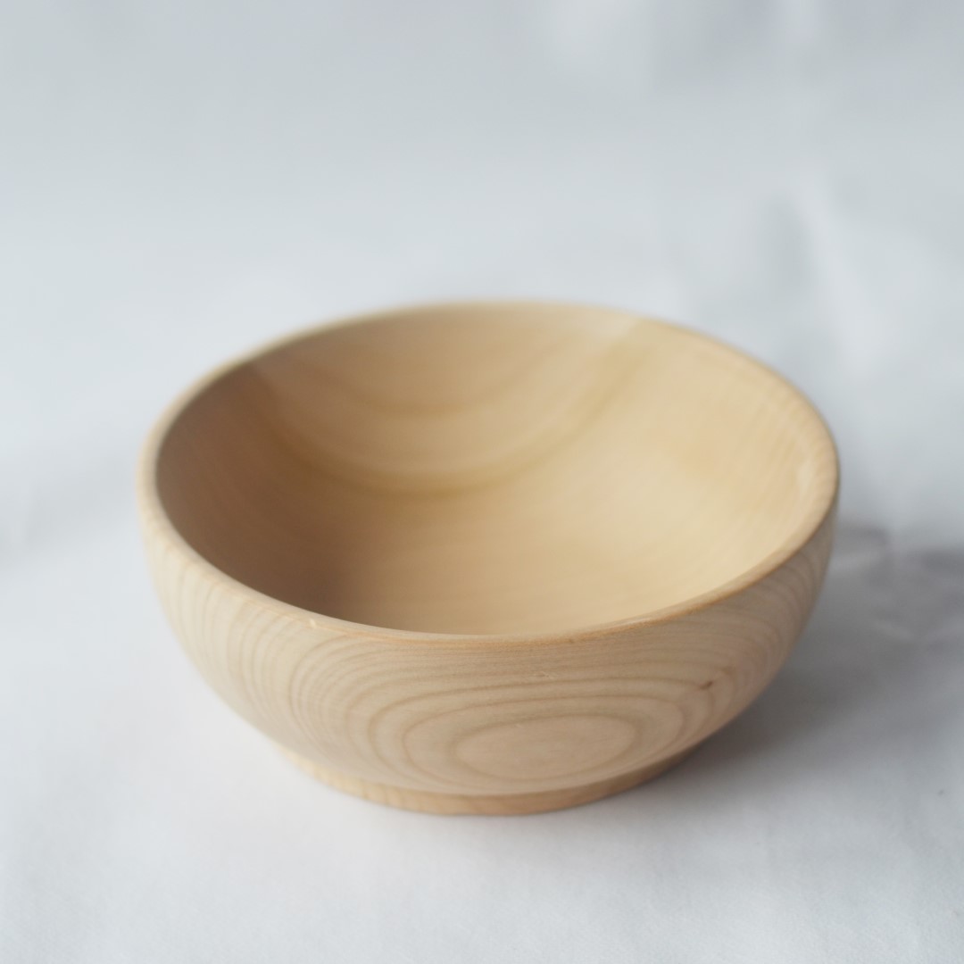 Ciotola rotonda legno naturale 16 cm montessori