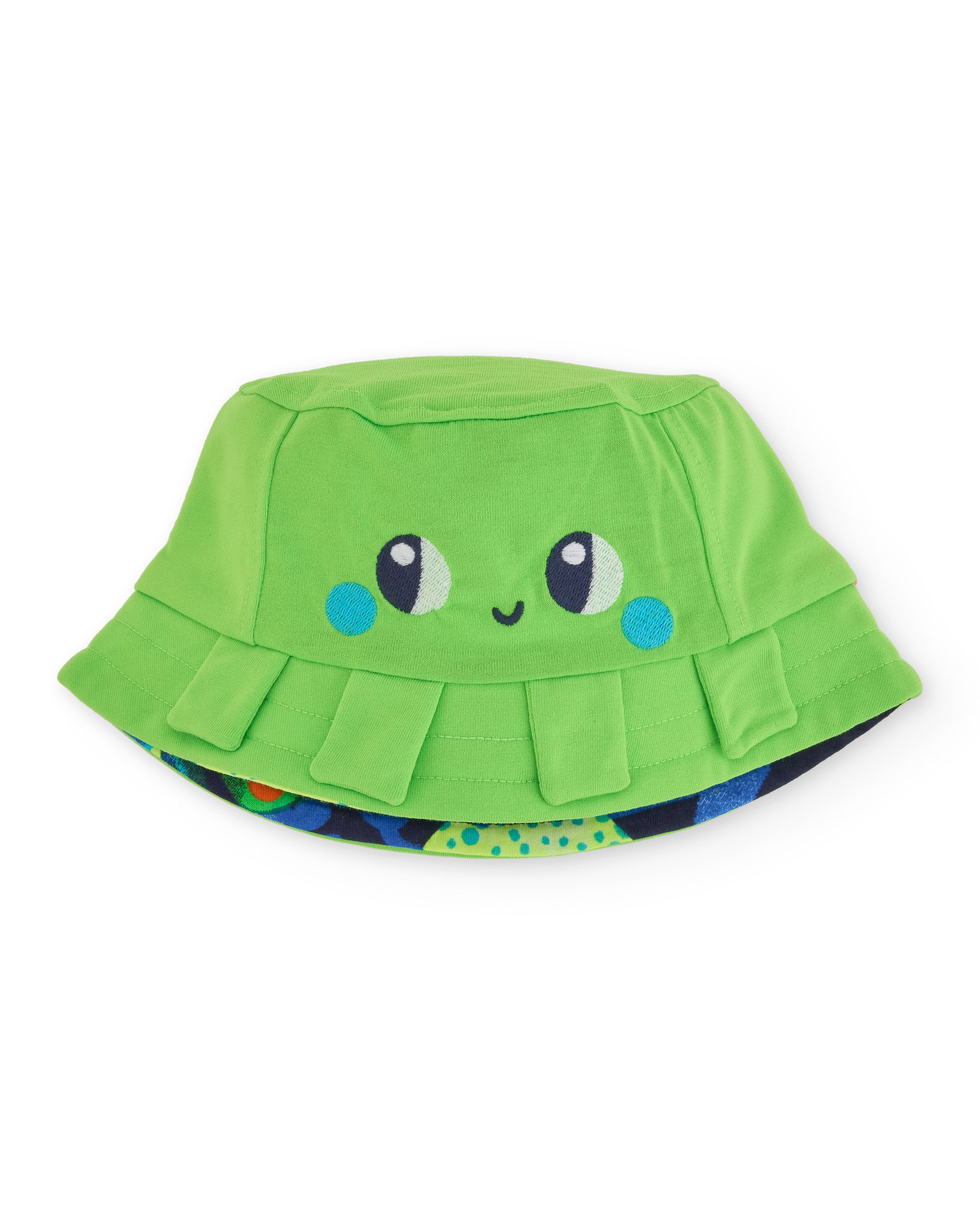 Tuc Tuc cappello bimbo verde reversibile mare