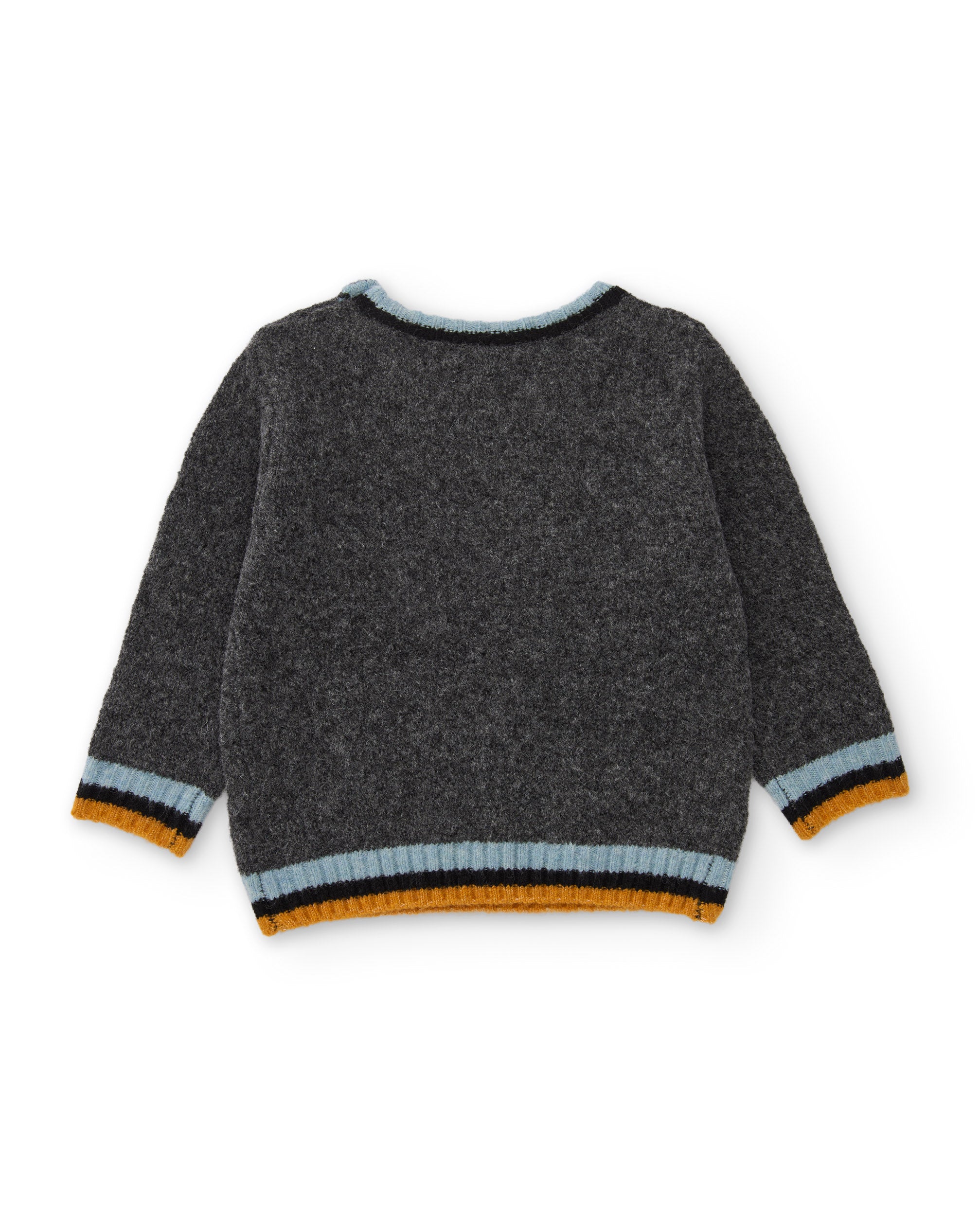 Tuc Tuc NY Fun maglione bambino grigio scuro ricamo