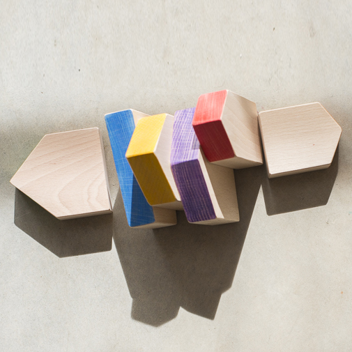 Grapat Set 6 Case Arcobaleno Legno