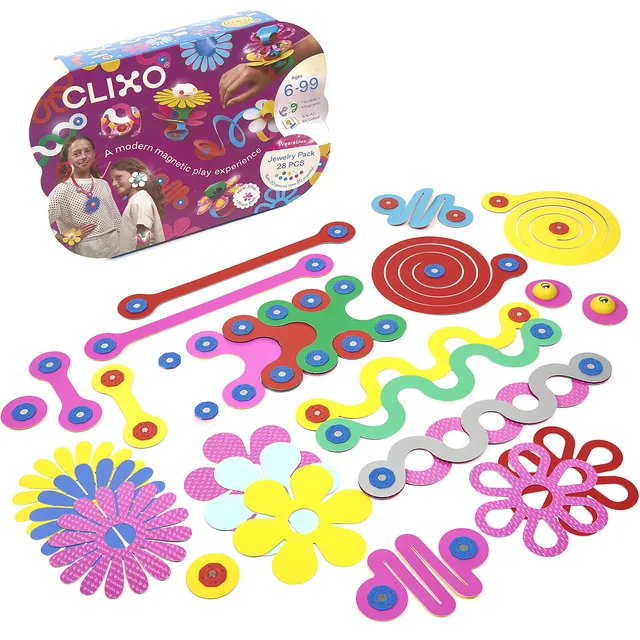 Clixo Set Gioielli gioco magnetico 28 pezzi STEAM
