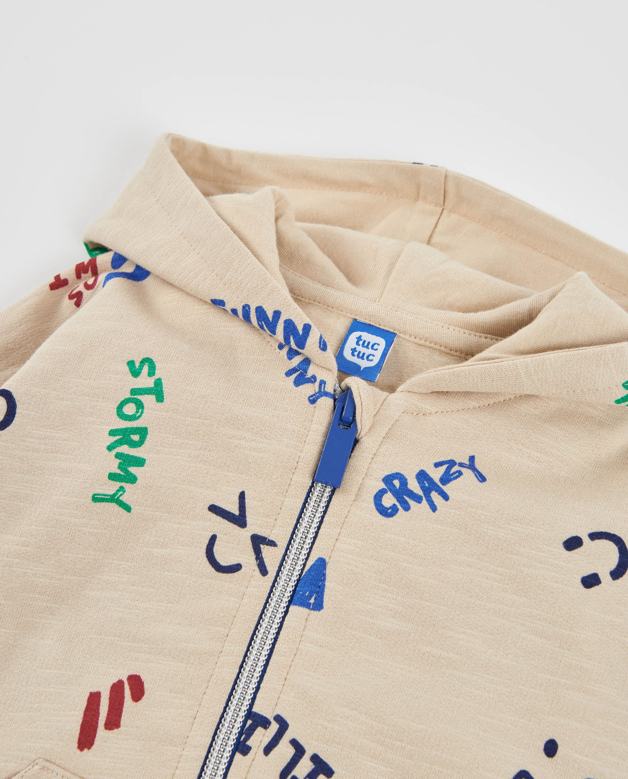 Tuc Tuc giacca pile bambino beige cappuccio
