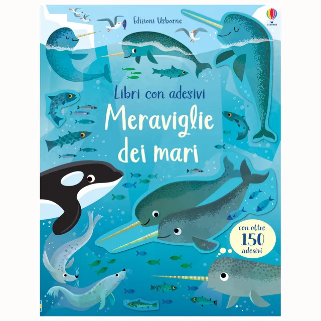 Usborne Meraviglie dei mari libro adesivi 16 pagine mare