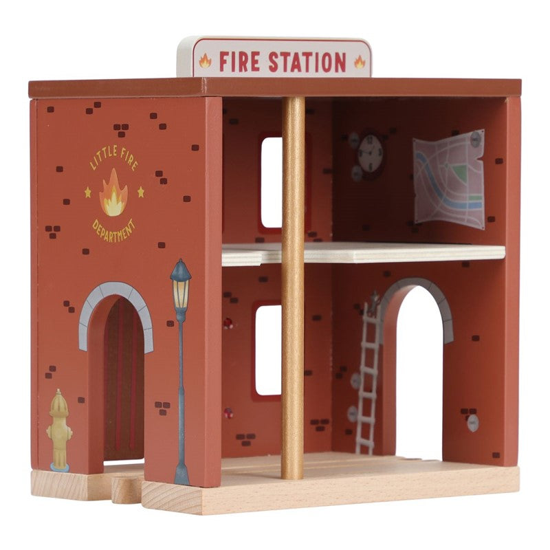 Little Dutch stazione pompieri legno con camion