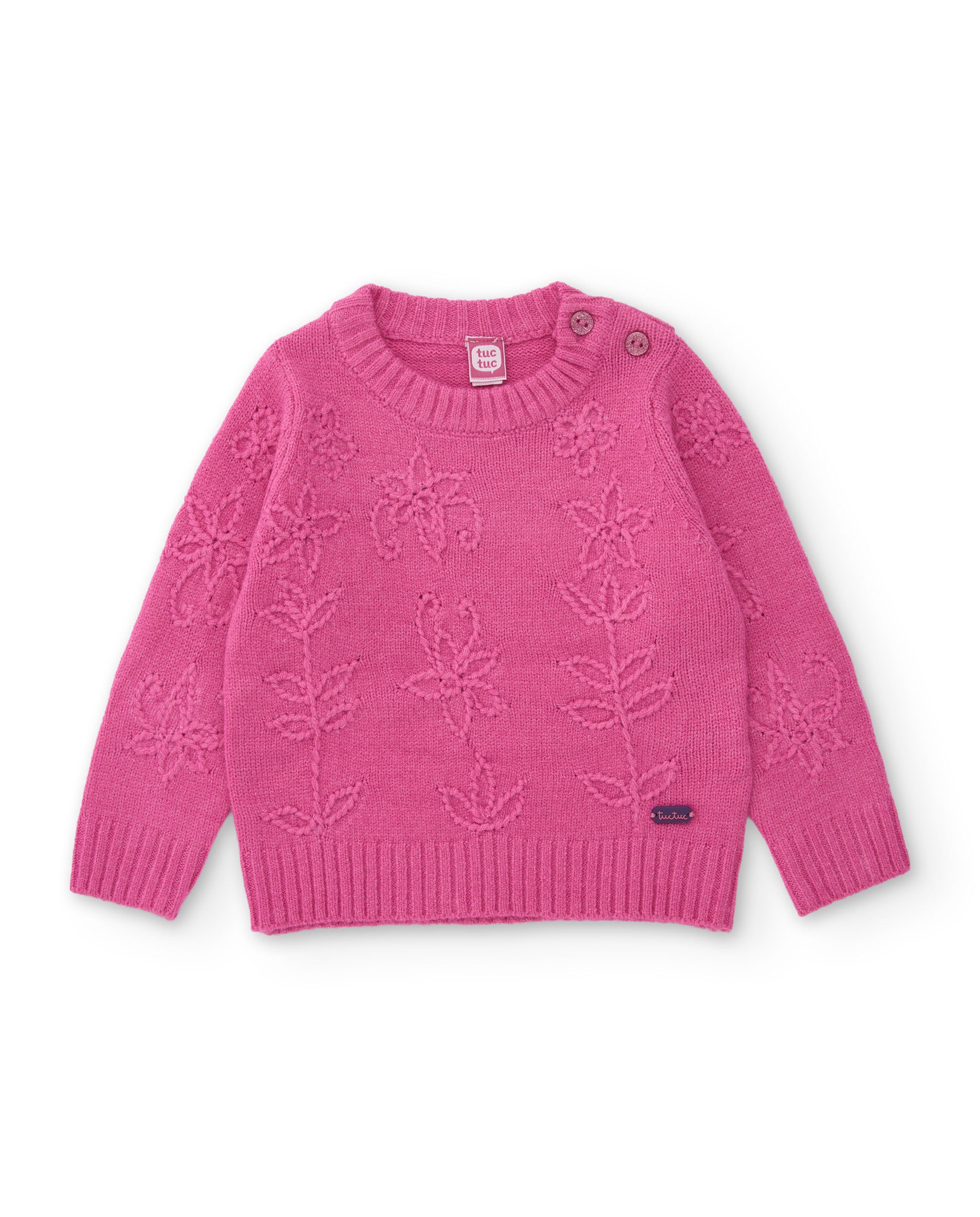Tuc Tuc Mystic Forest maglione bambina rosa fiori
