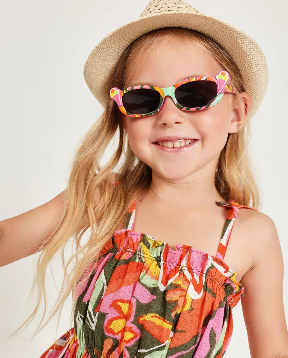 Tuc Tuc occhiali sole bambina fiori rosa