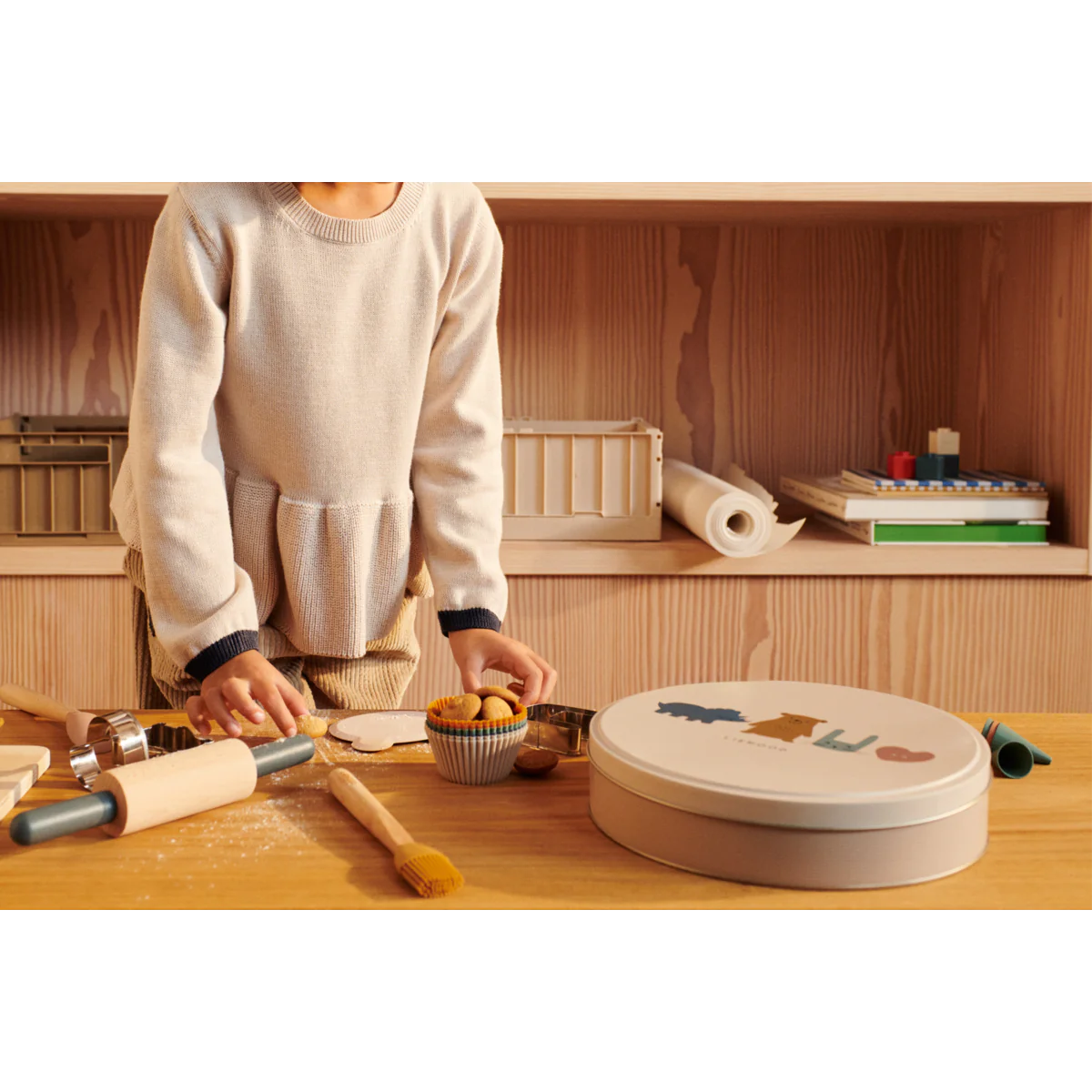Liewood Gaspard set pasticcere bimbi silicone legno