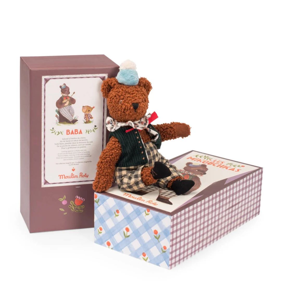 Moulin Roty Les Minouchkas Baba orso peluche 25,5 cm