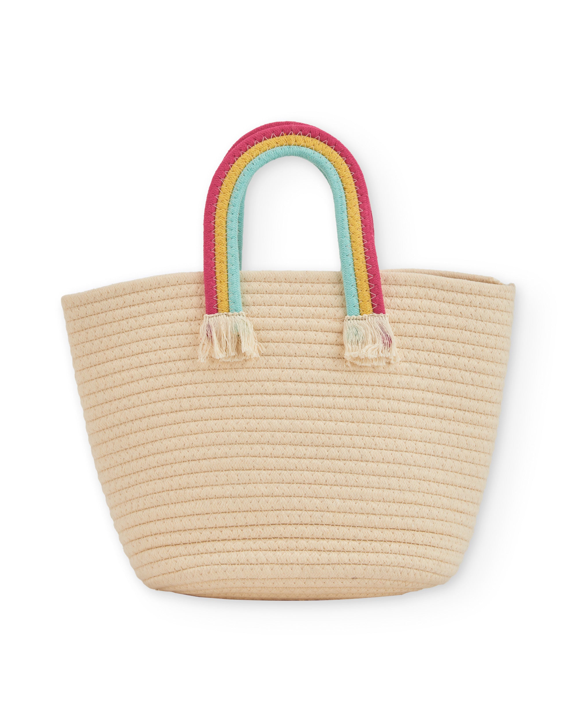Tuc Tuc borsa bambina beige fiore fucsia