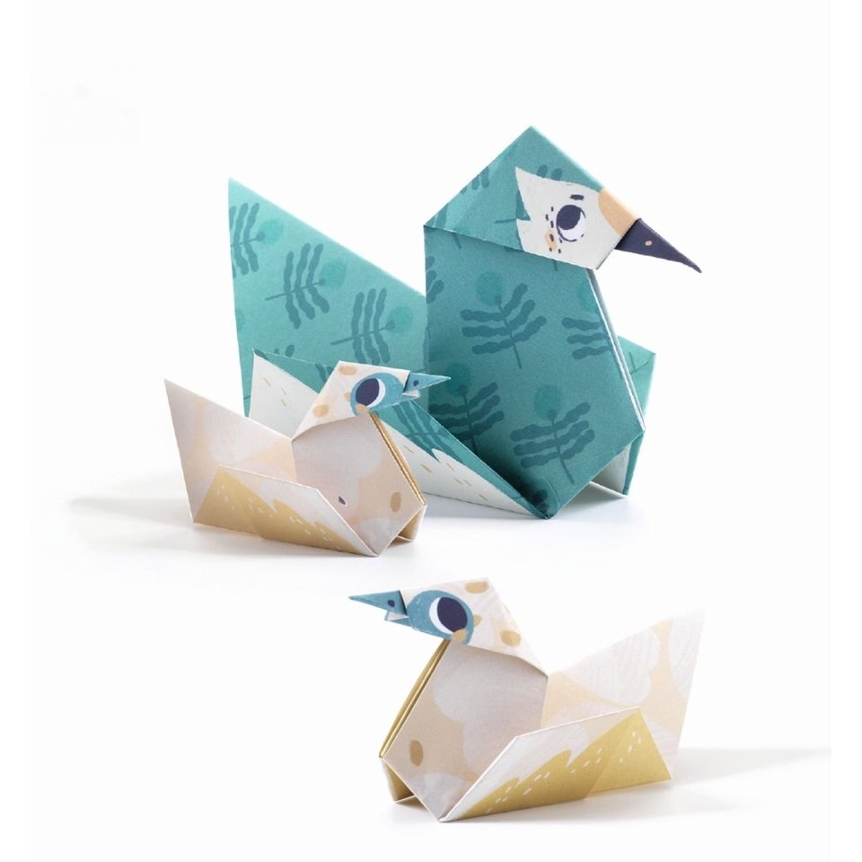 Djeco Origami Family Animali kit origami 24 fogli
