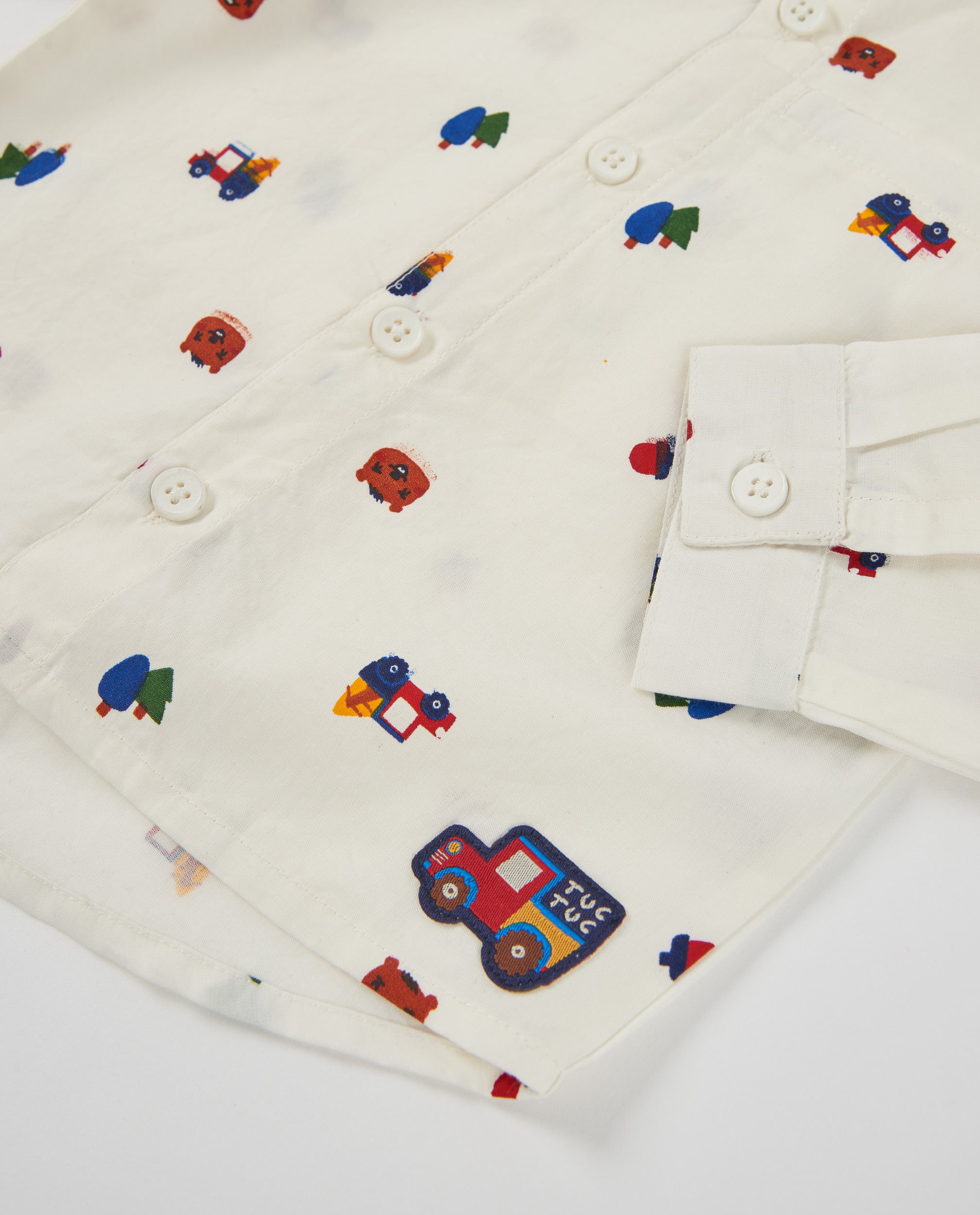 Tuc Tuc Good Wood Camicia Bambino Bianca Stampa