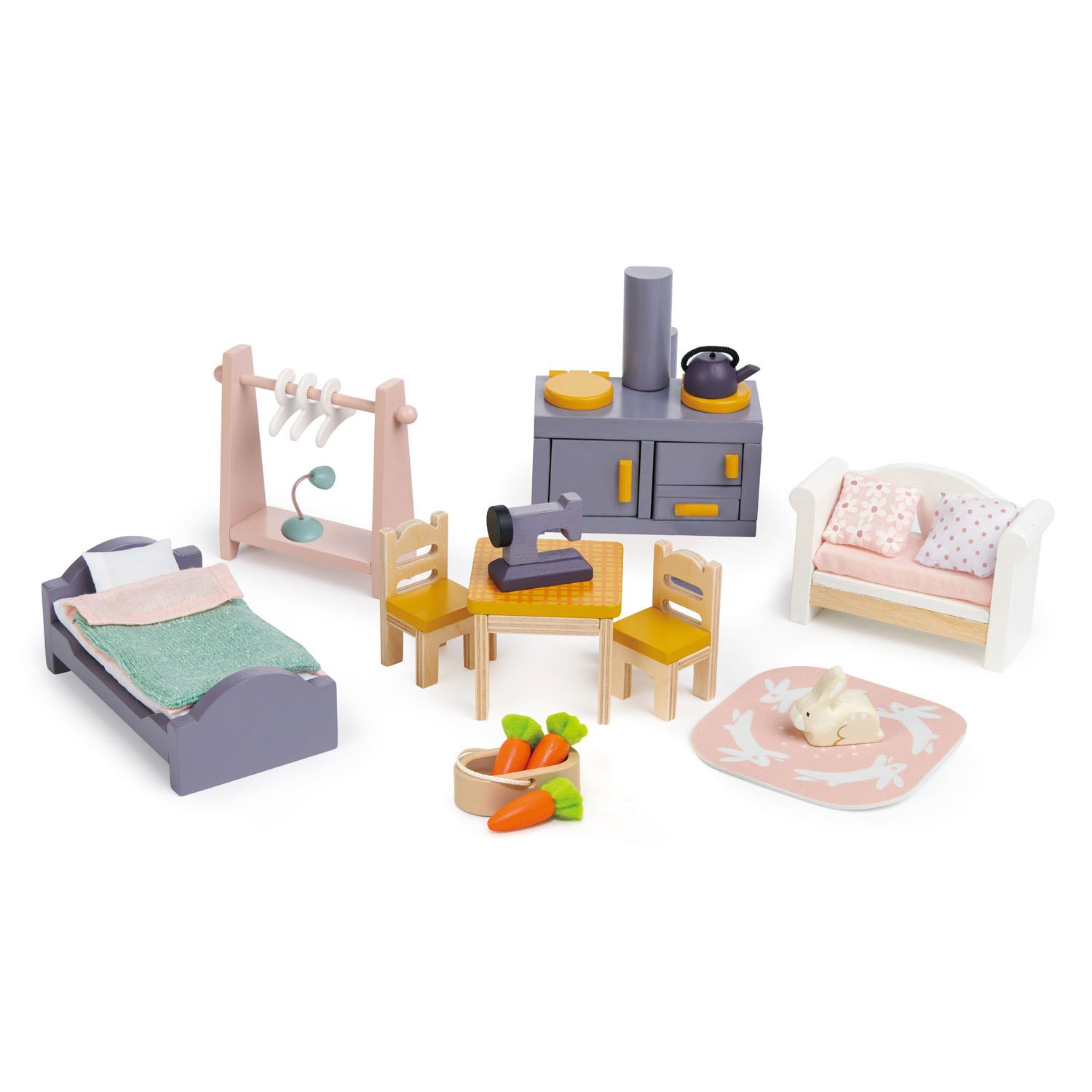 Tender Leaf Cottontail Cottage casa bambole con arredi