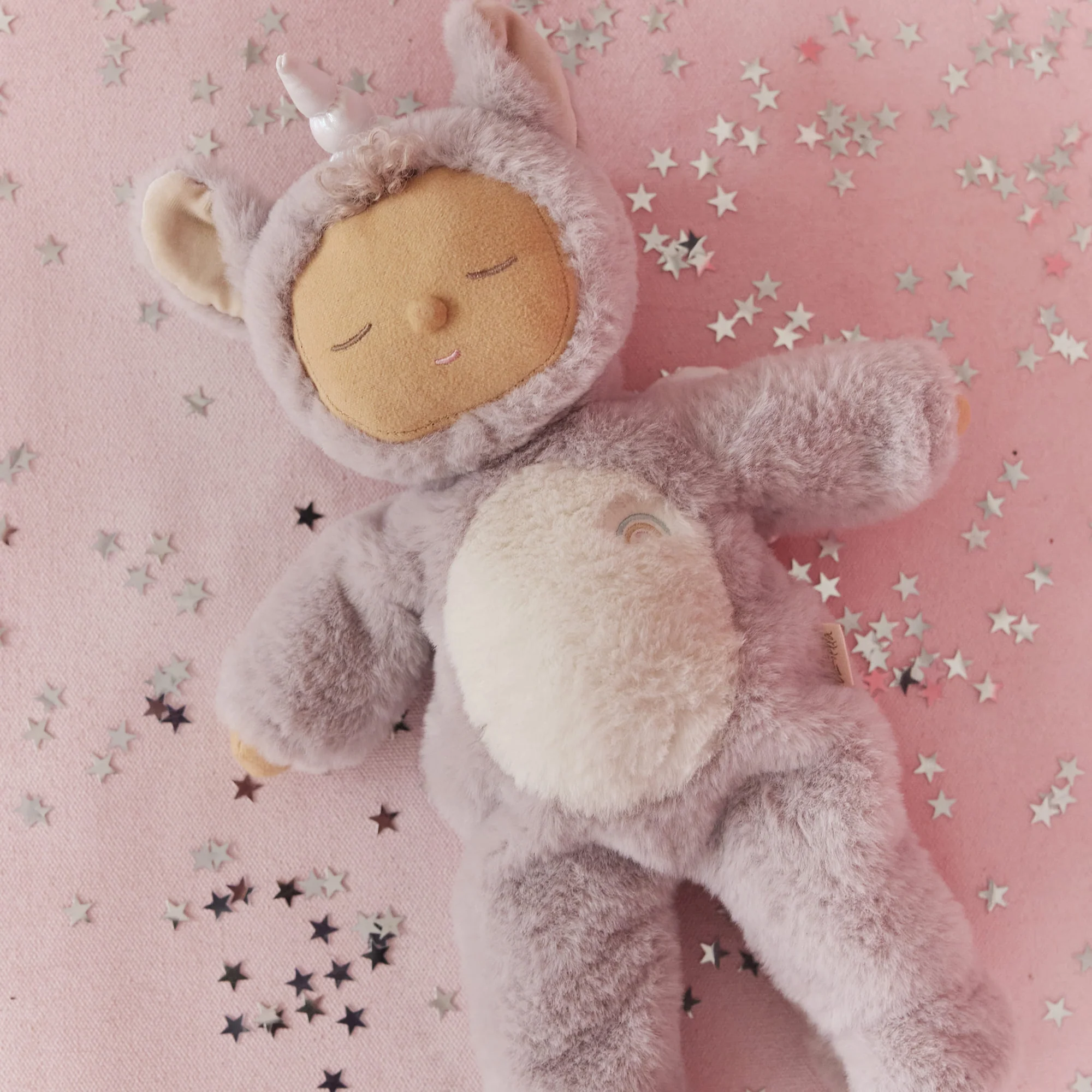 OlliElla Cozy Dinkums Unicorn Sweetpea peluche lilla 34 cm