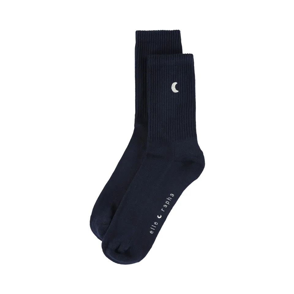 Ella and Rapha Dark Moon calzini blu scuro 42-45 in cotone