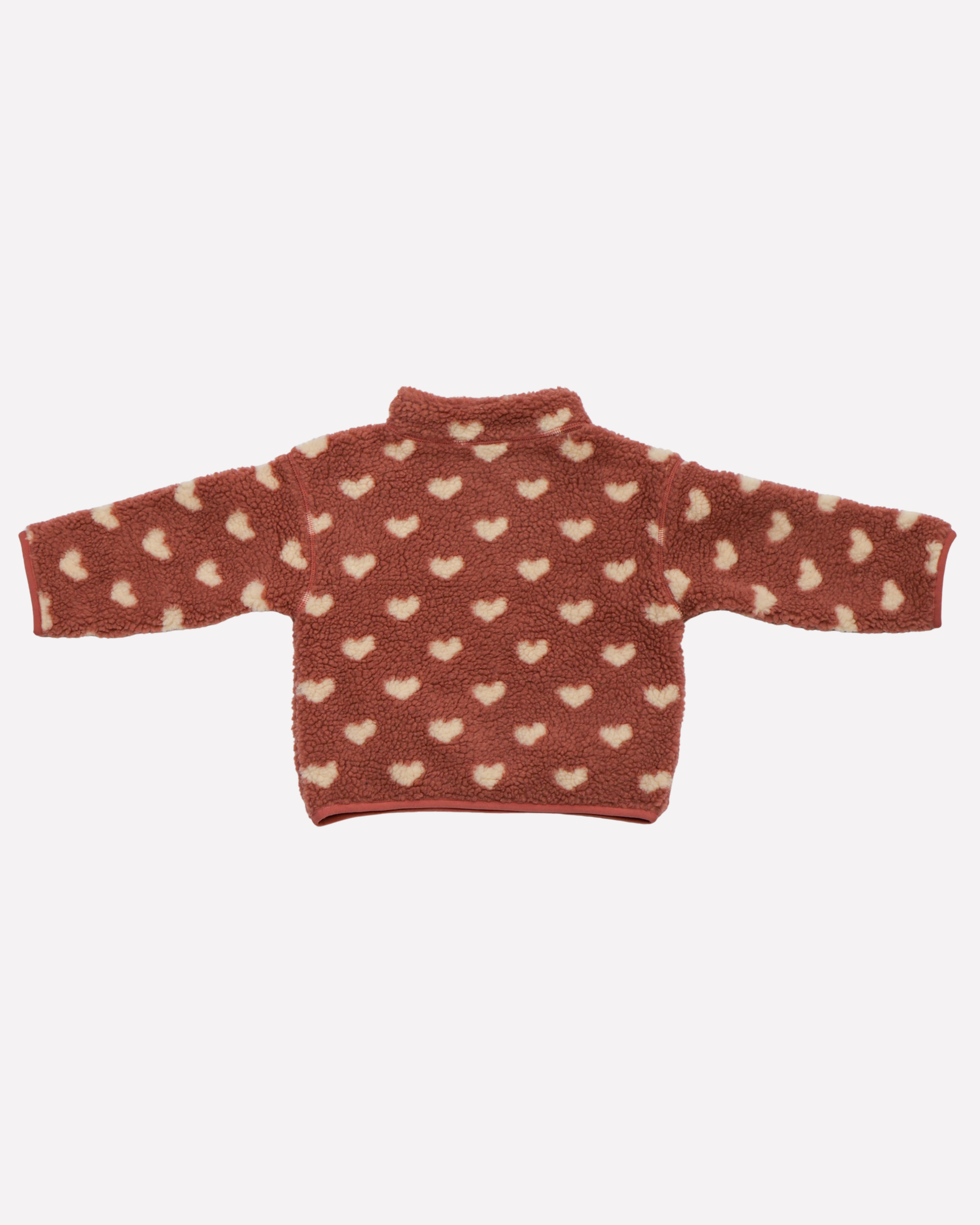 Ella and Rapha Little Teddy Heart felpa bambina rosa pile