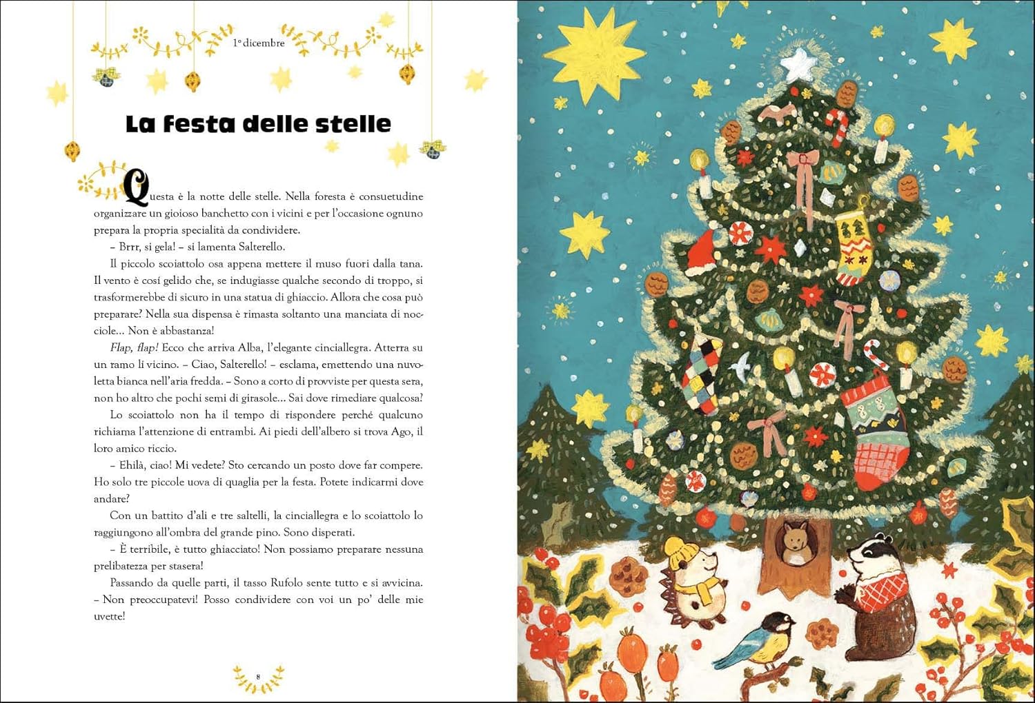Emme Edizioni Natale nell'aria libro bambini 24 storie da 5 anni