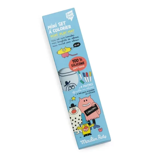 Moulin Roty Les Schmouks tovaglietta silicone colorare