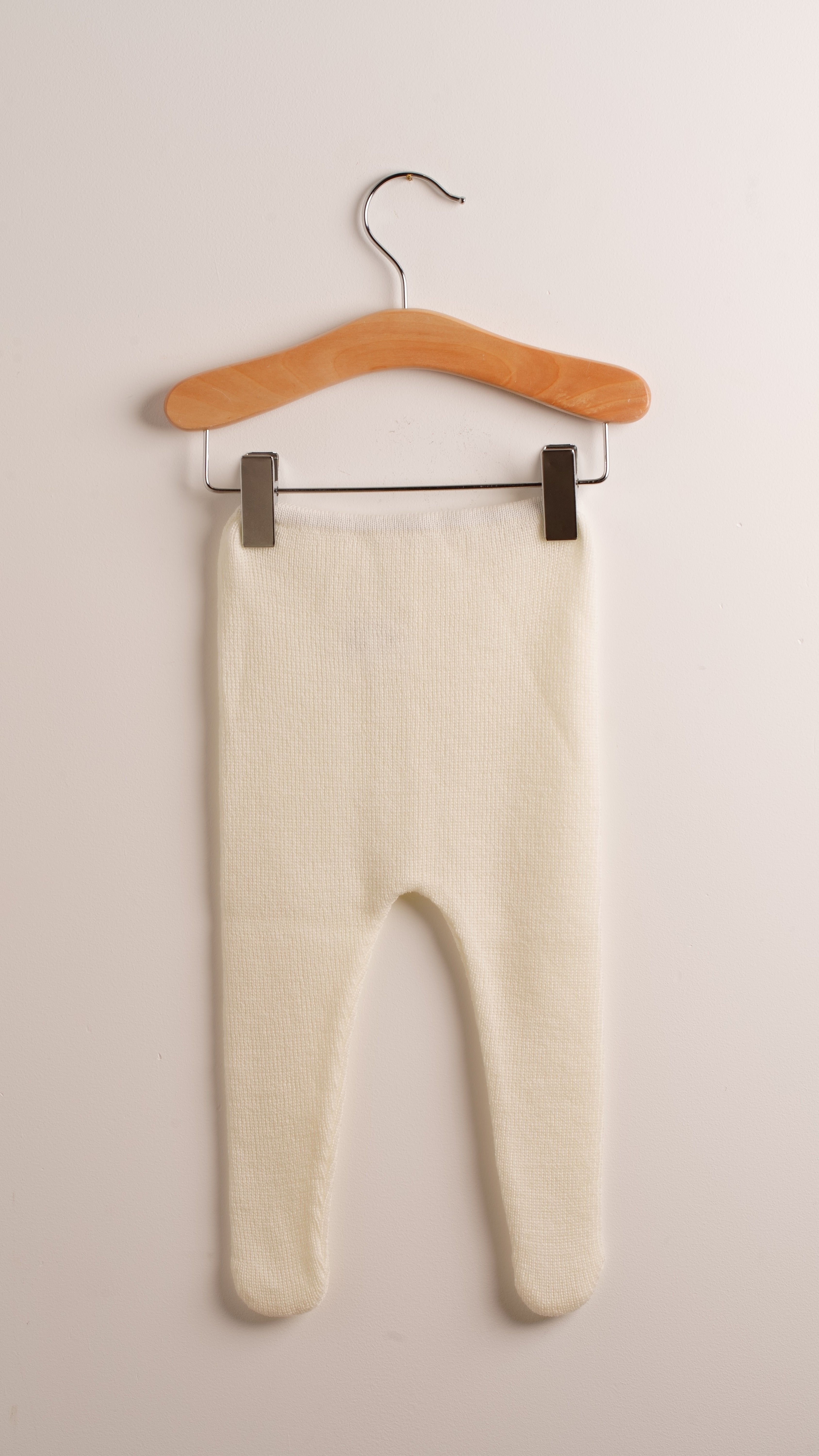 Babyhood collant merino neonato lana avorio