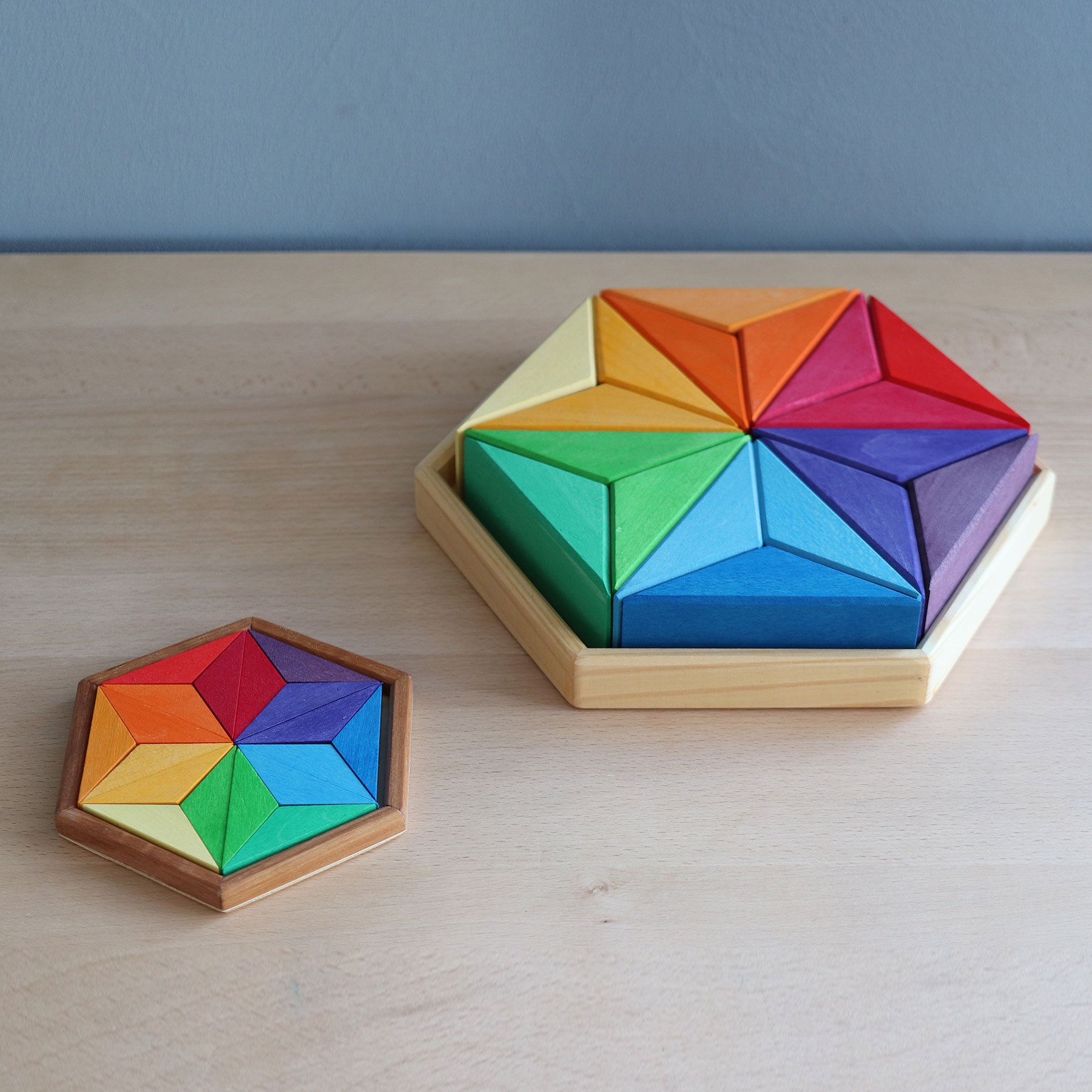 Grimm's Stella Piccola puzzle legno 18 pezzi colori