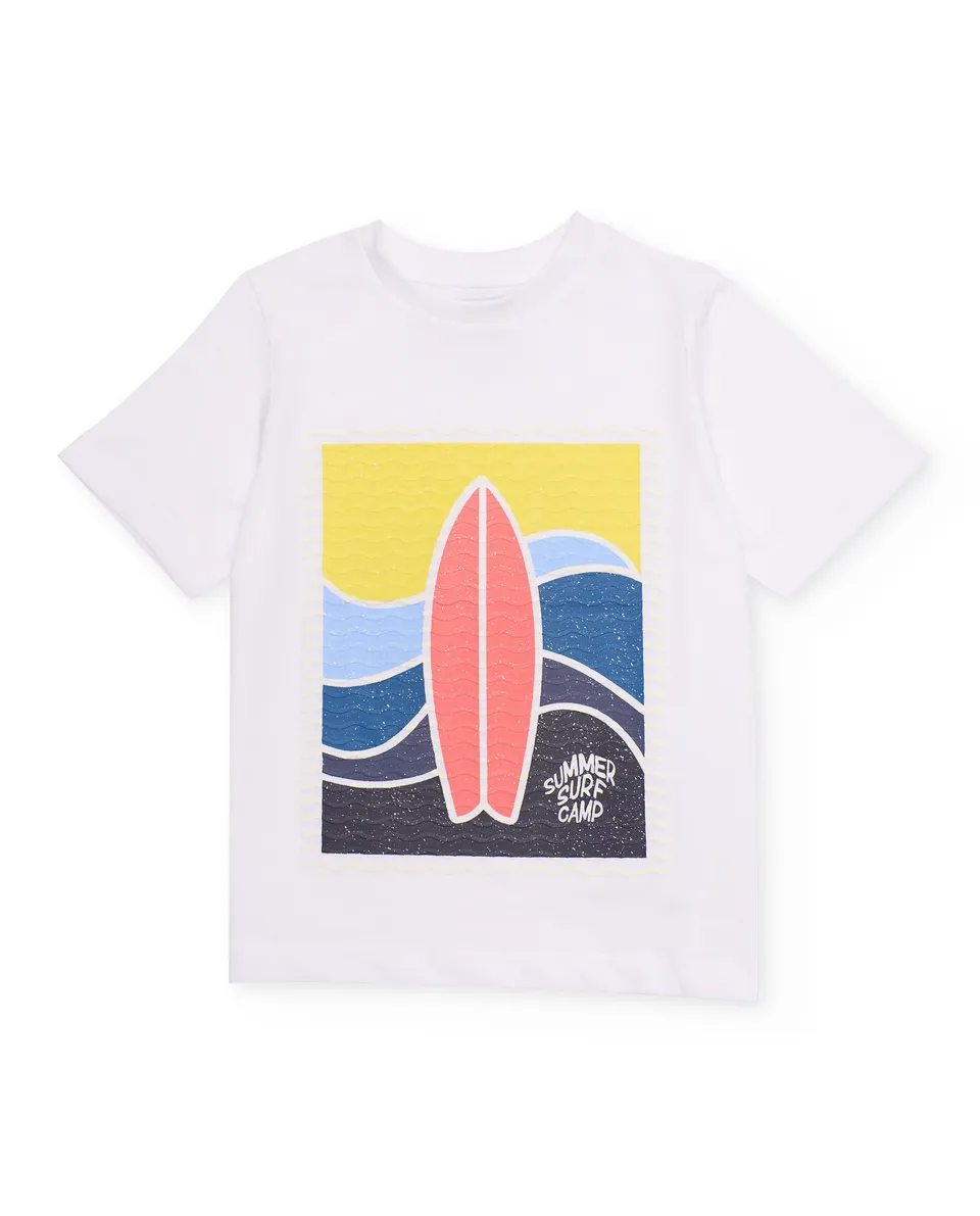 Tuc Tuc maglietta bambino surf bianca manica corta