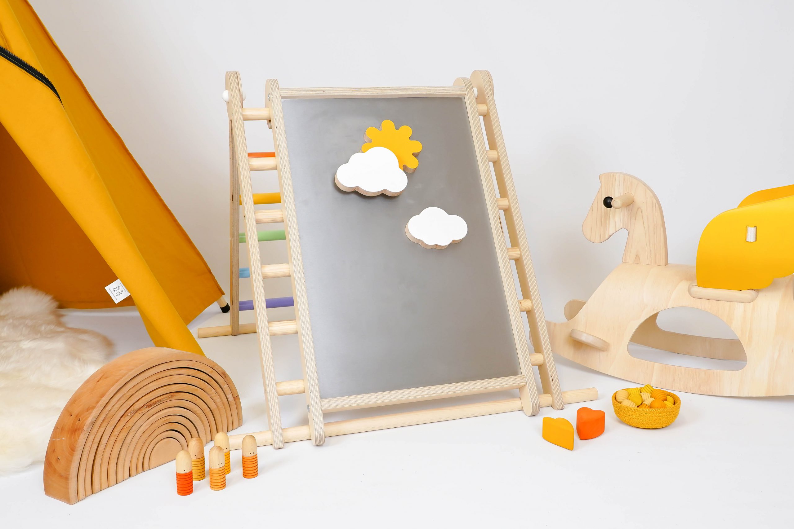 Triclimb Biri Play Board tavola magnetica acciaio legno