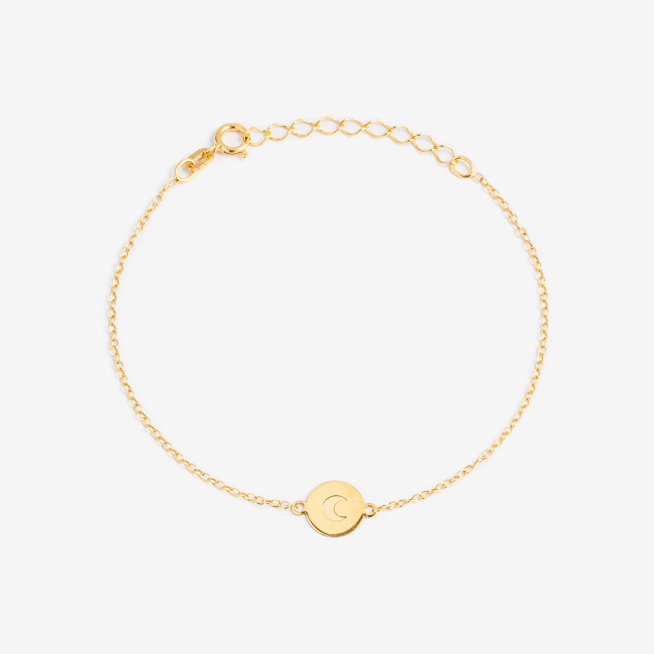 Ella and Rapha To The Moon bracciale oro donna argento
