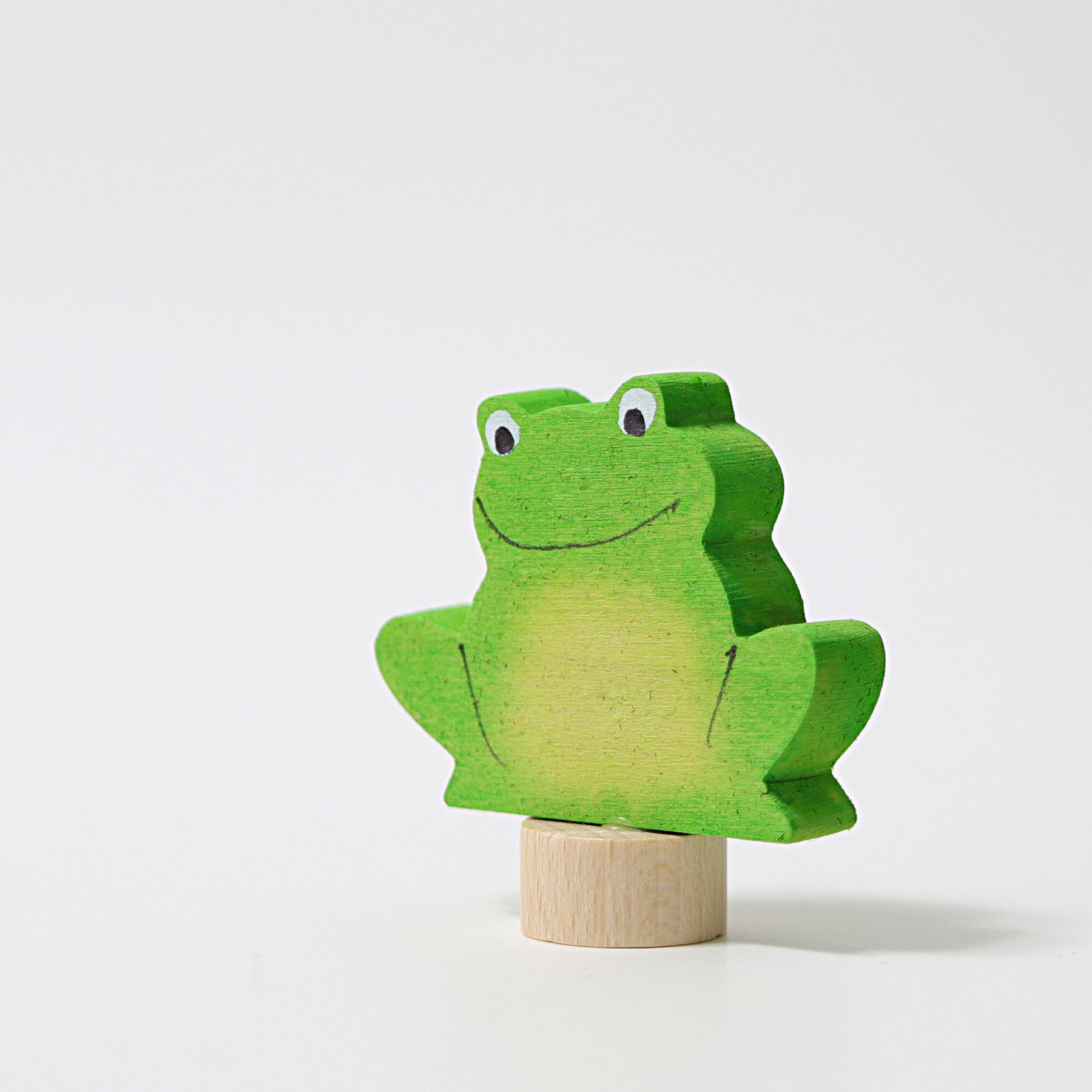 Grimm's Rana Verde Figura Decorativa Legno 4,5 cm