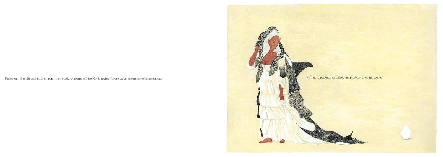 Orecchio Acerbo Bianca come la neve libro illustrato 32 pagine da 5 anni
