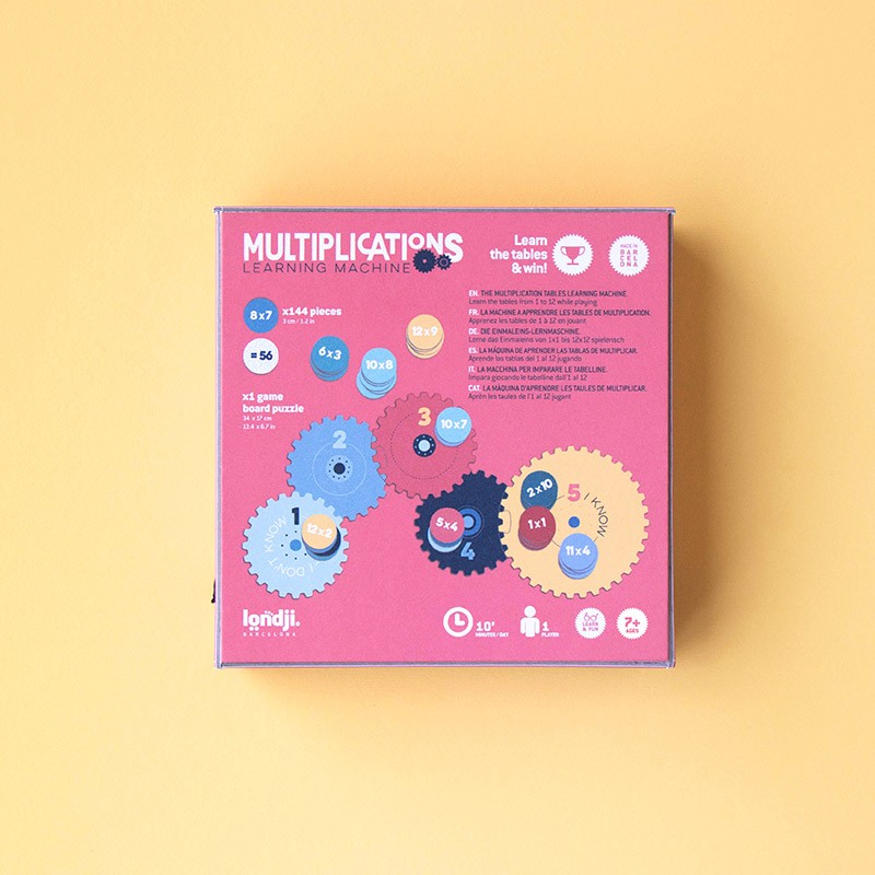 Londji Learn&Fun Multiplication gioco tabelline da 7 anni