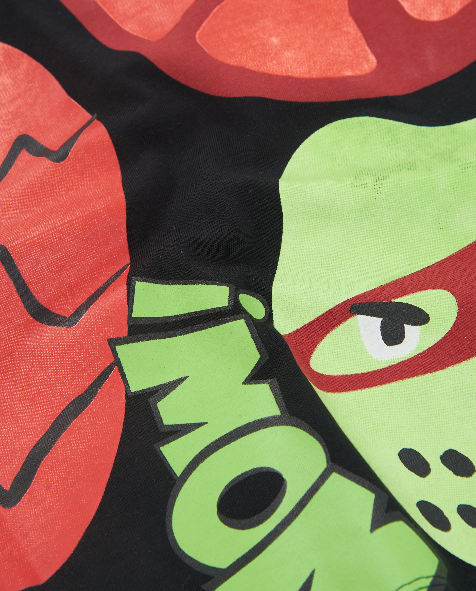 Tuc tuc t-shirt bimbo nera con stampa frutta