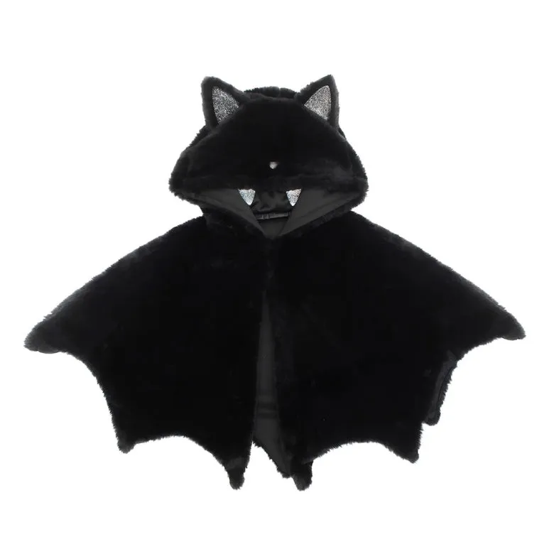 Mantello pipistrello bambino nero 3-10 anni halloween
