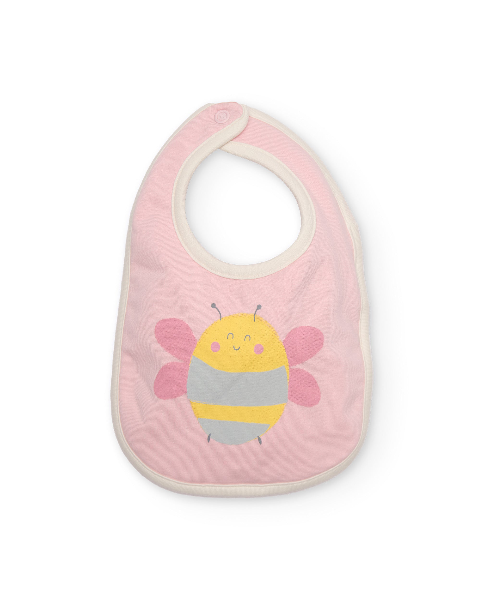 Tuc Tuc Bavaglini Neonata Rosa Api Cotone 2 Pezzi