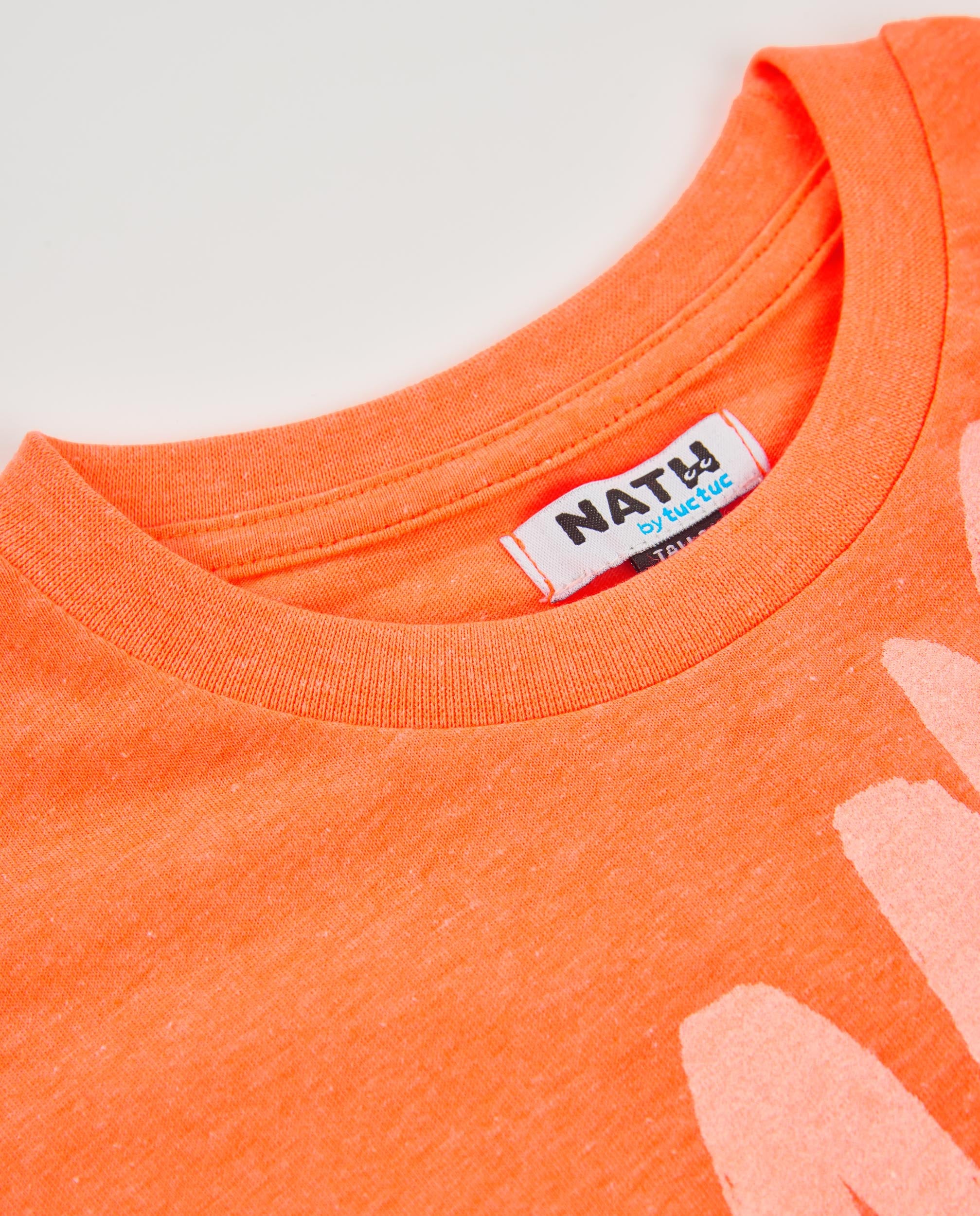 Tuc tuc t-shirt bimbo arancione maniche corte