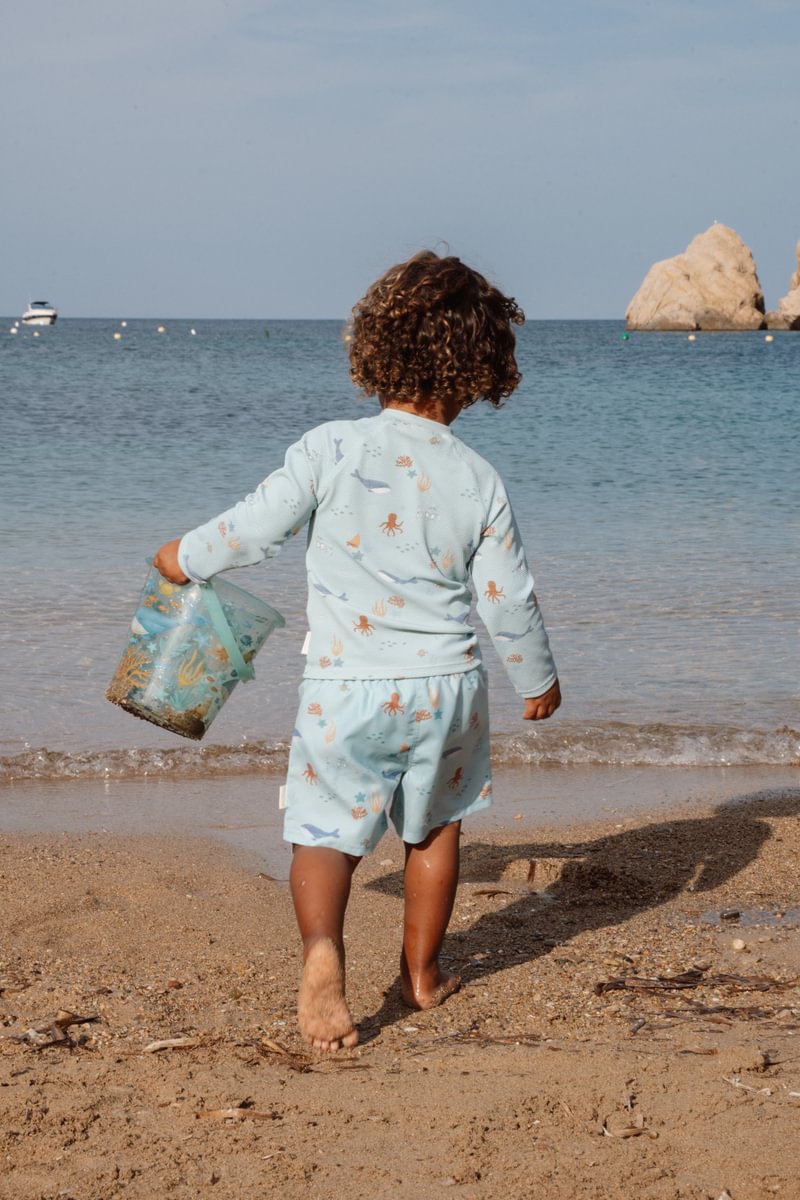 Little Dutch costume shorts bimbo blu oceano mare