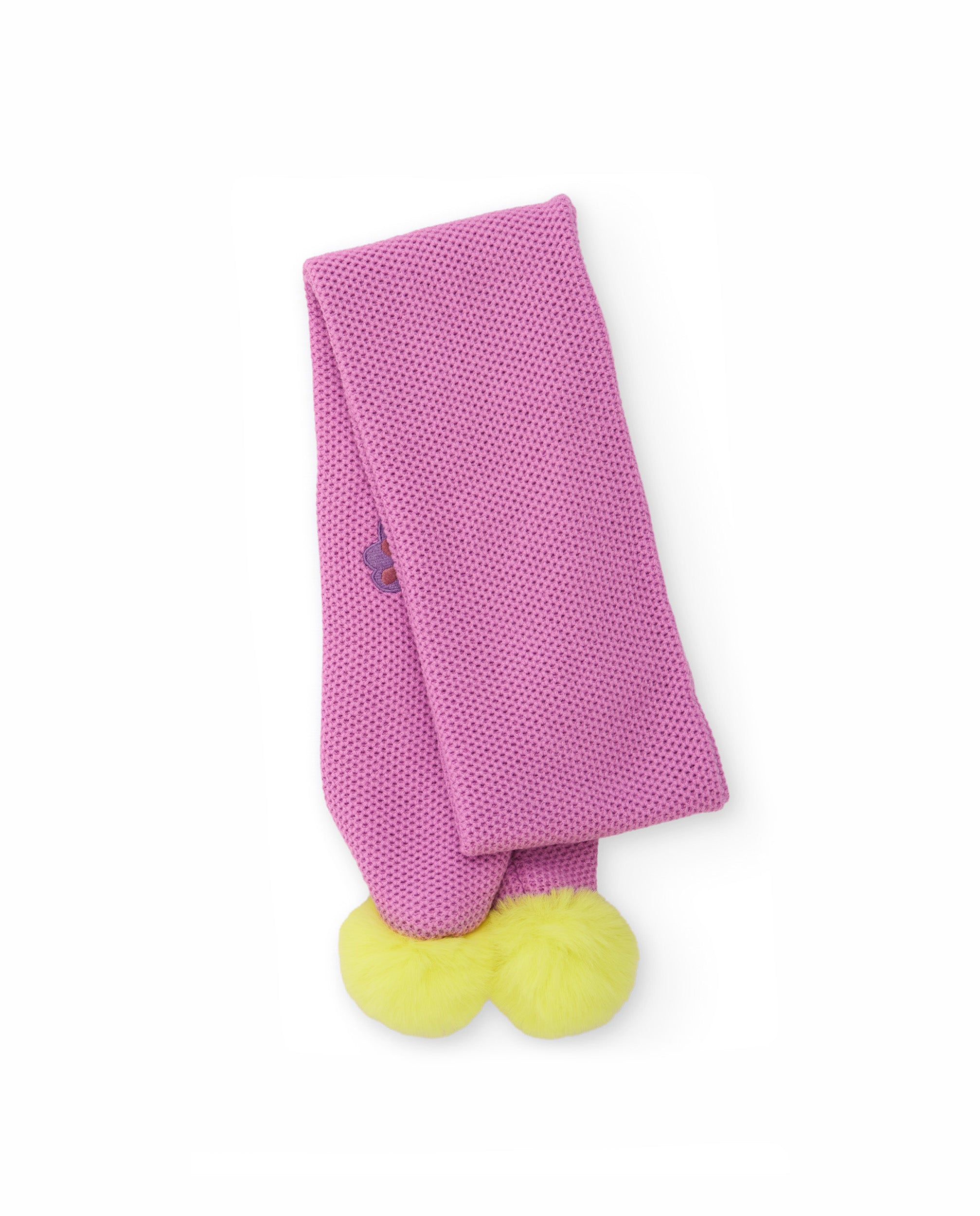 Tuc Tuc sciarpa bimba rosa maglia farfalla