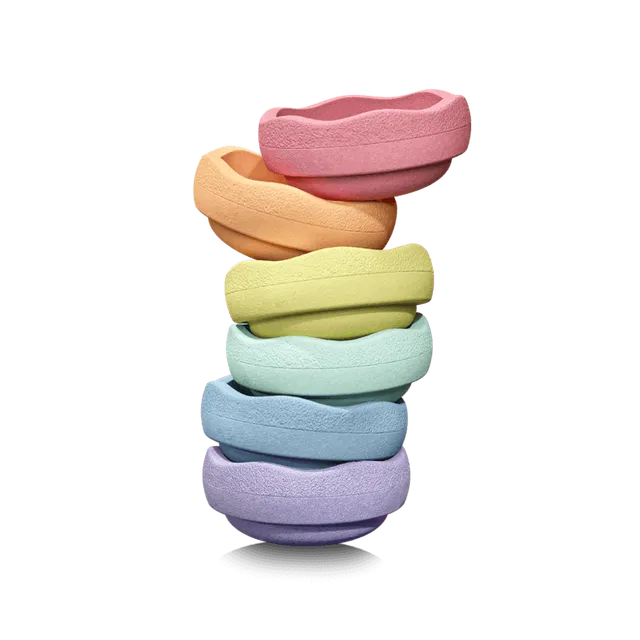 Stapelstein Original Pastel elementi impilabili set 6 pezzi